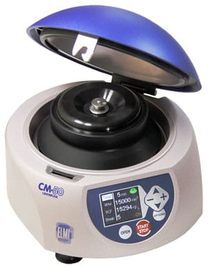 Elmi CM50 Centrifuge a simple, powerful, versatile and economical laboratory instrument 