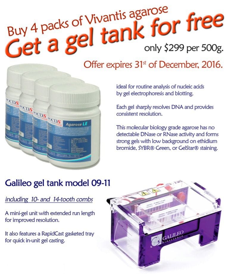 Agarose Galileo offers graphic 