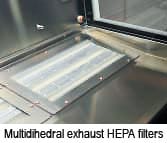 Gelaire CytoFast Multidihedral exhaust HEPA filters